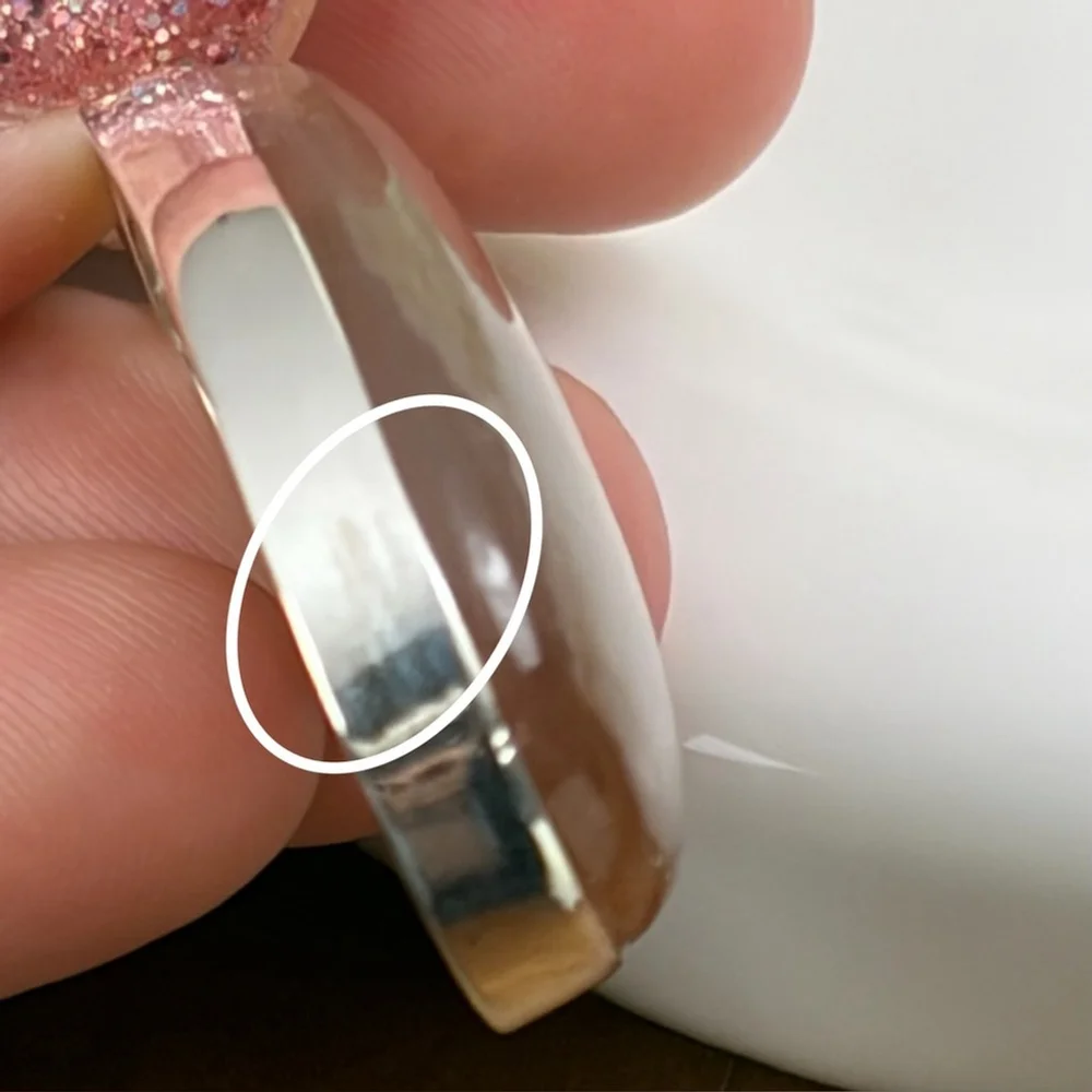 925 Sterling Silver chunky shimmery